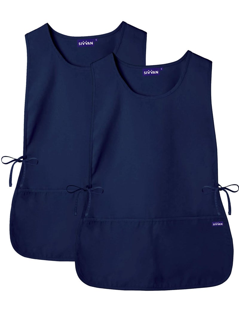 Sivvan Unisex Apron - Cobbler Apron 2-Pack - S87002 - Navy - X - Image 1